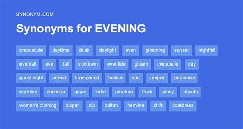 evening synonym
